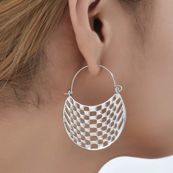 GlitzBlitz Boutique Jewelry - Any 3/$25! Silver Open Work Boho Earrings